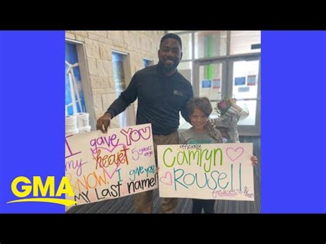 Stepdad surprises stepdaughter by giving her his last name.